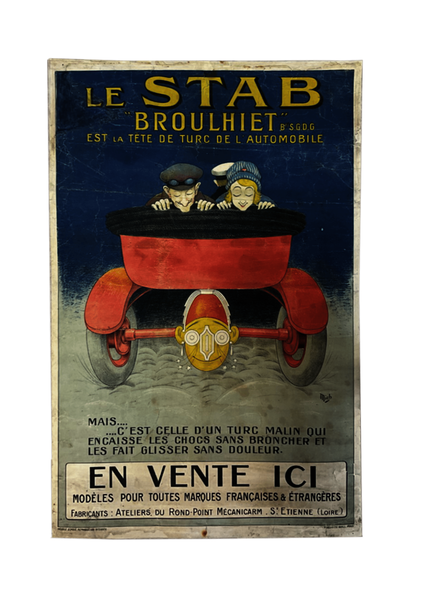 Affiche ancienne restaurée Lyon